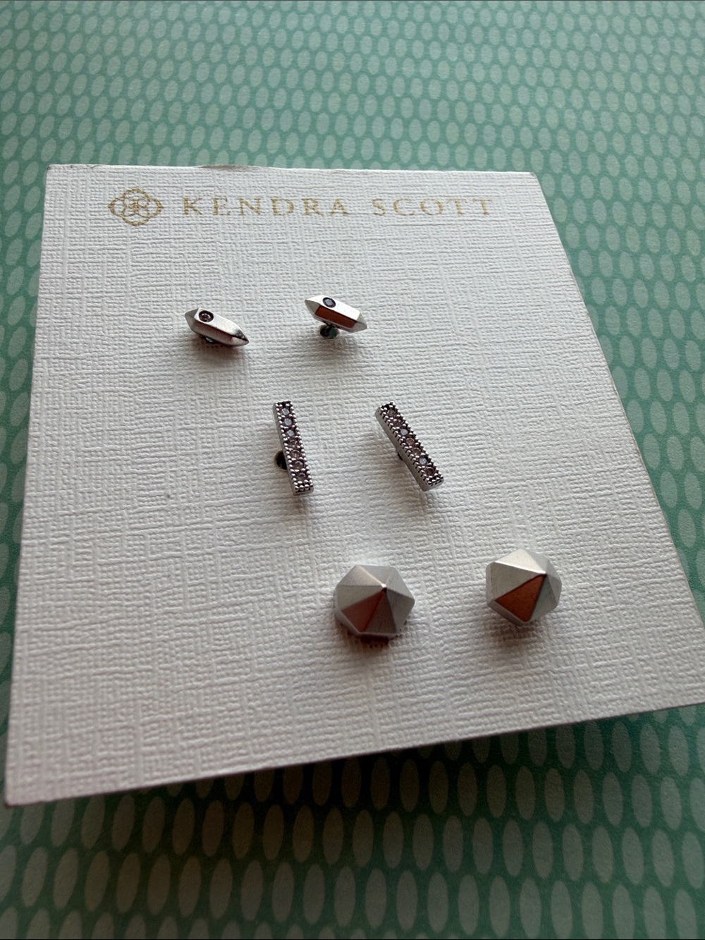 Kendra Scott Kids Silver Mixed Stud Earring Set - 3 Styles